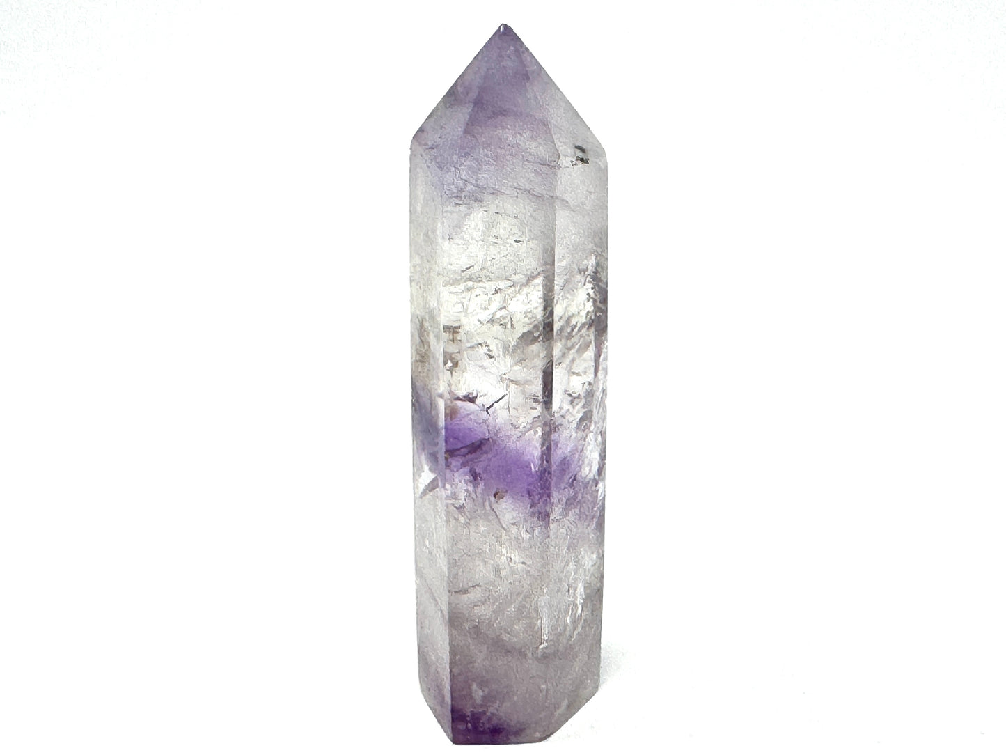Amethyst Phantom Quartz Crystal Point 8.2cm