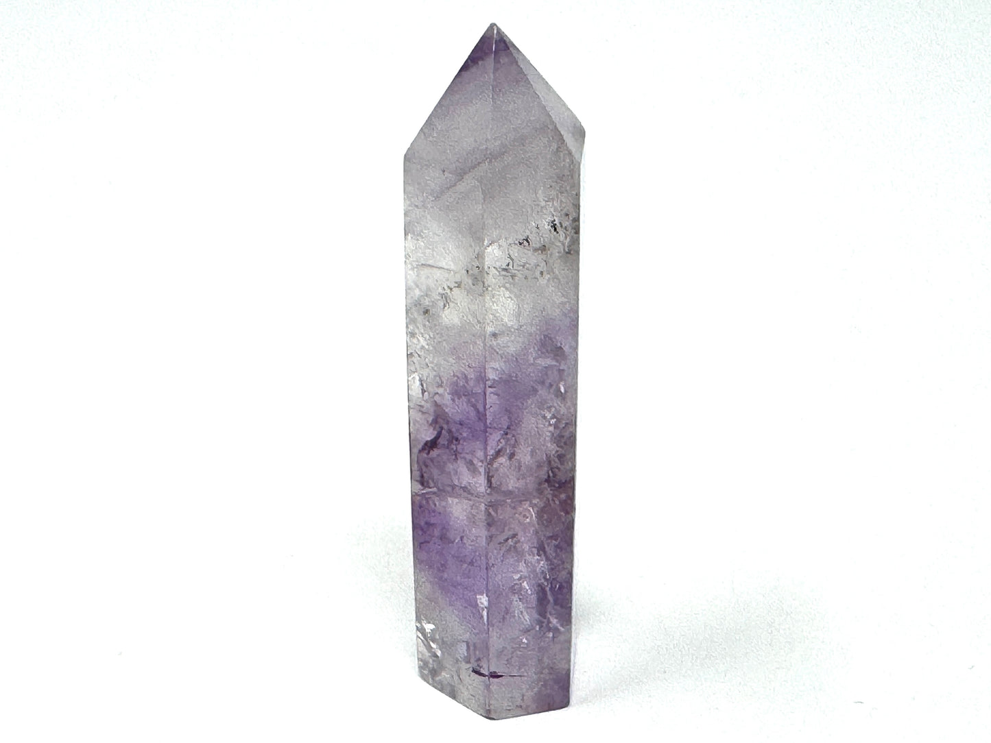 Amethyst Phantom Quartz Crystal Point 7.5cm
