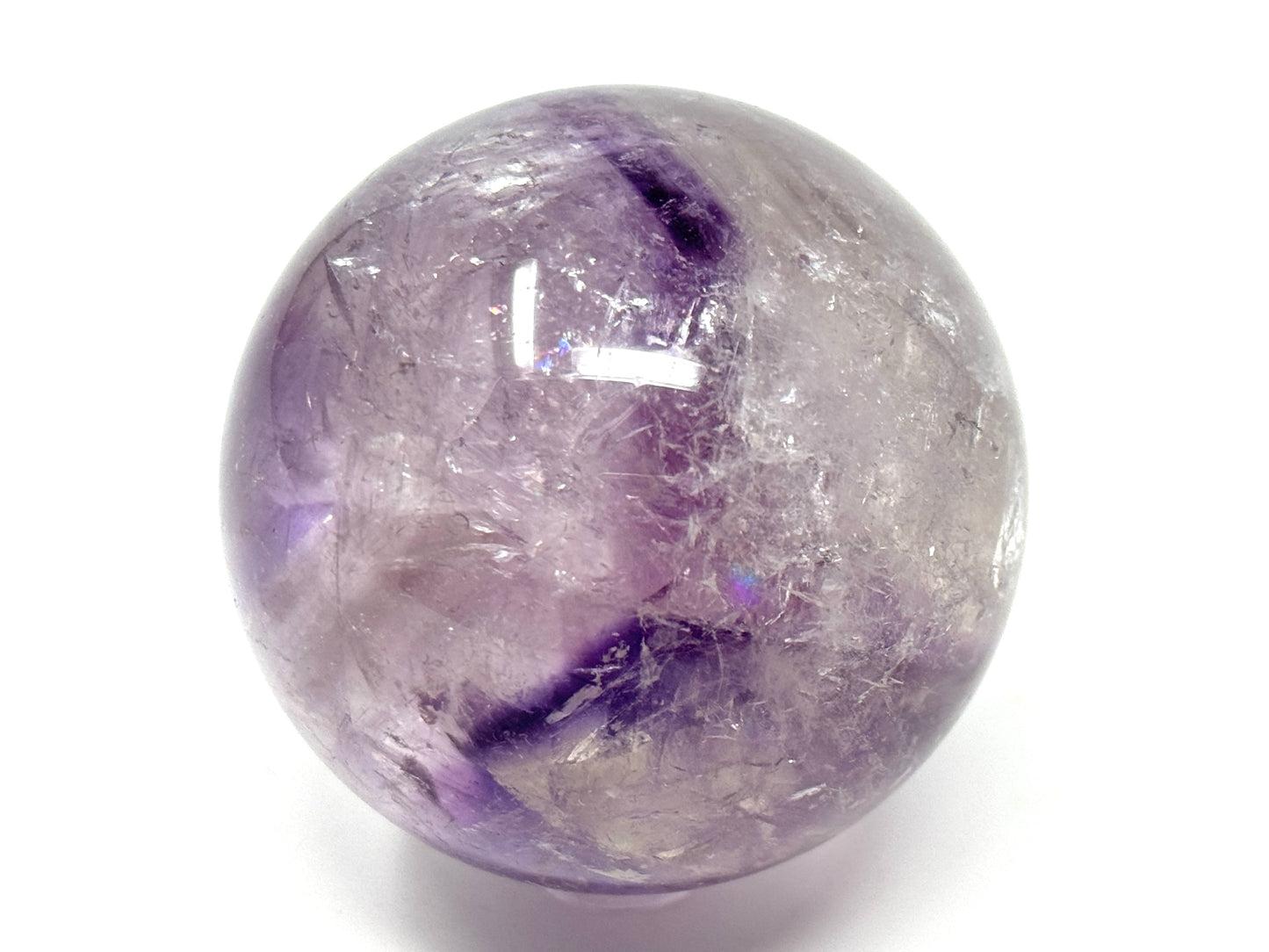 Amethyst Phantom Quartz Crystal Sphere 6.3cm