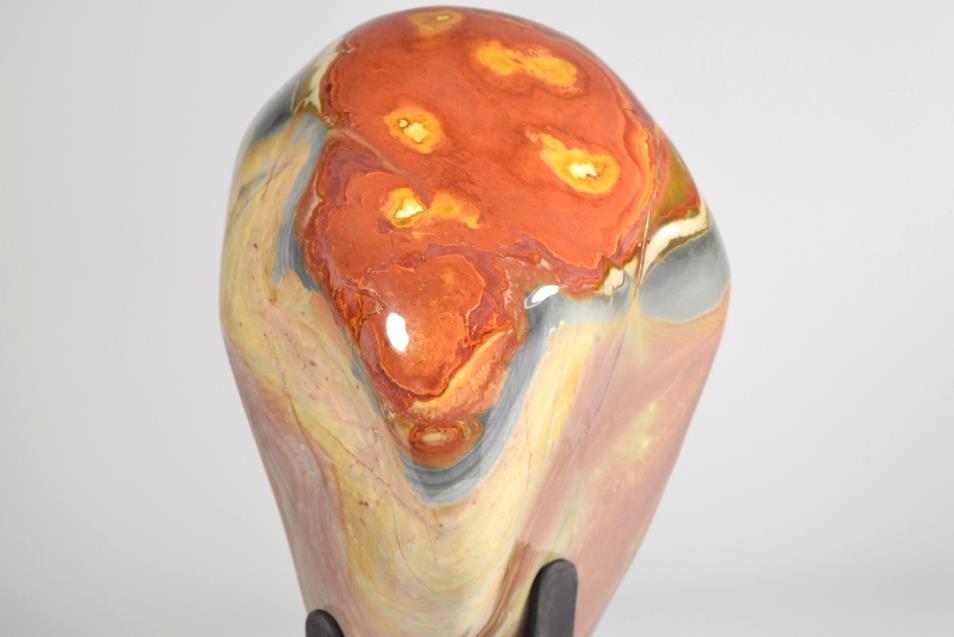 Large Polychrome Jasper Mounted Crystal Freeform 25.5cm