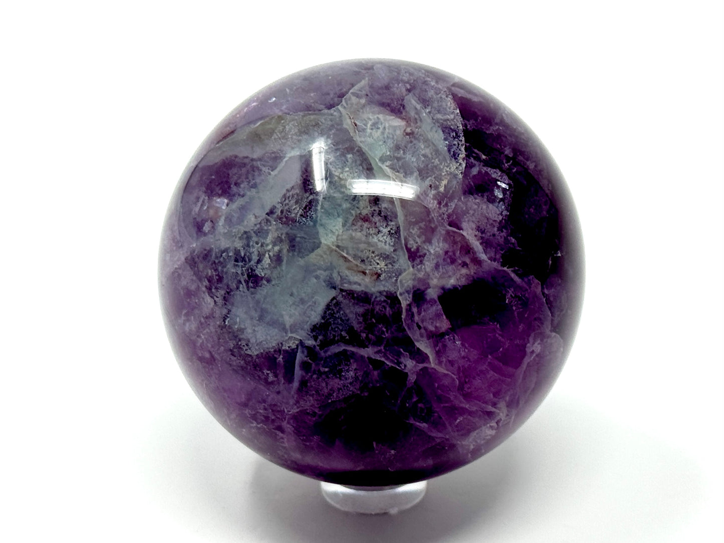 Purple Fluorite Crystal Sphere 6cm