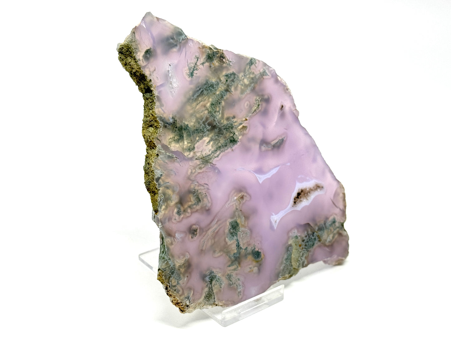 Purple Moss Agate Crystal Slice 17.5cm