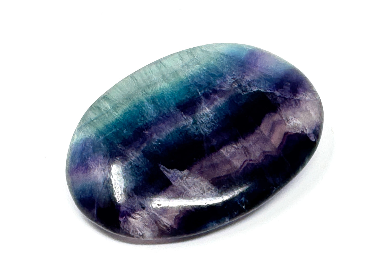 Rainbow Fluorite Crystal Pebble 6.8cm