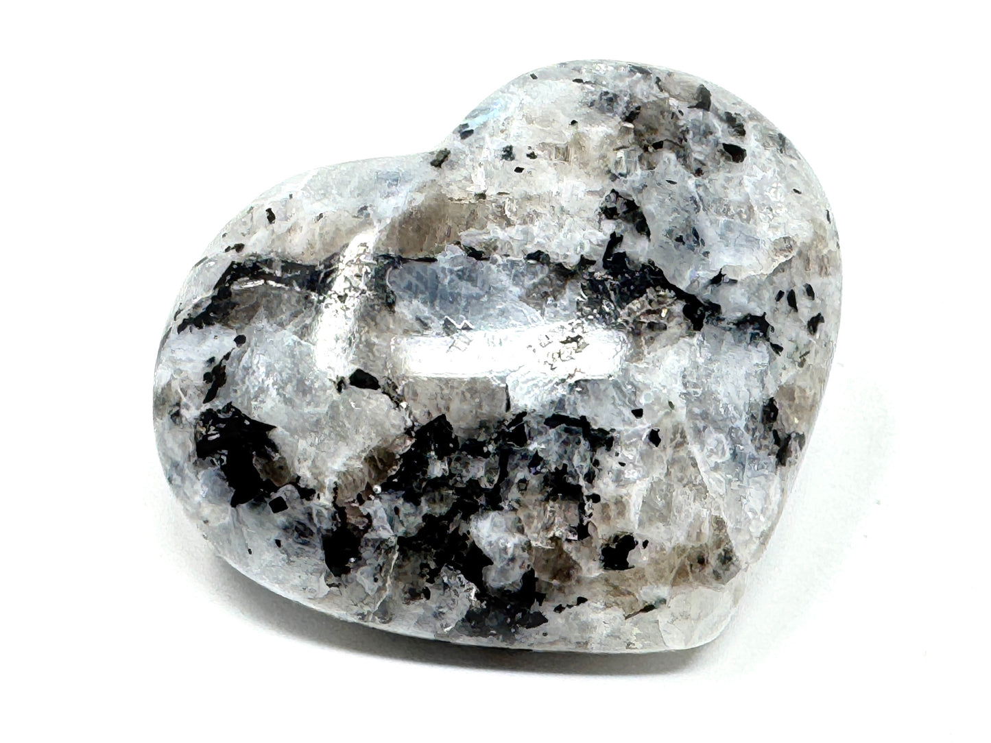Rainbow Moonstone Crystal Heart 6.9cm