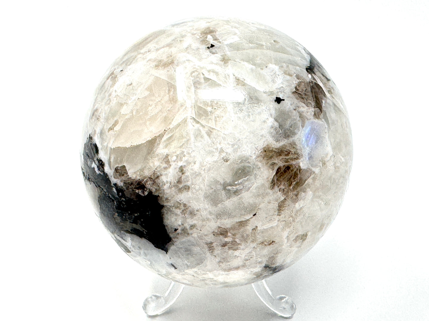 Large Rainbow Moonstone Crystal Sphere 9.5cm
