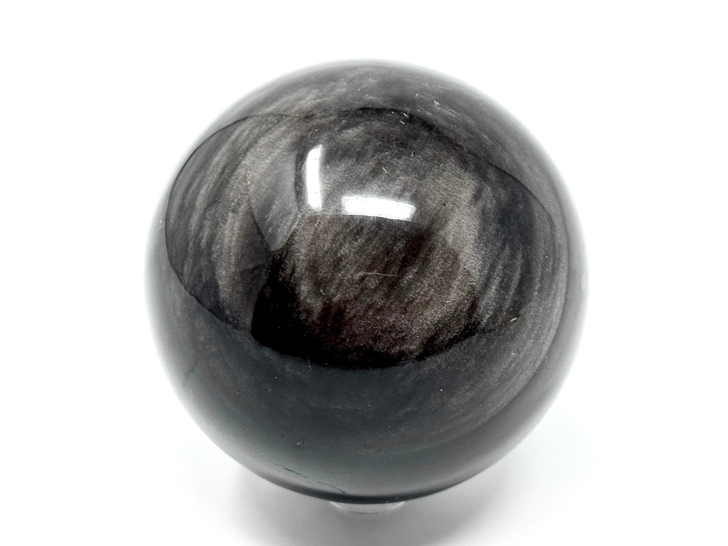 Large Silver Sheen Obsidian Sphere 7.3cm