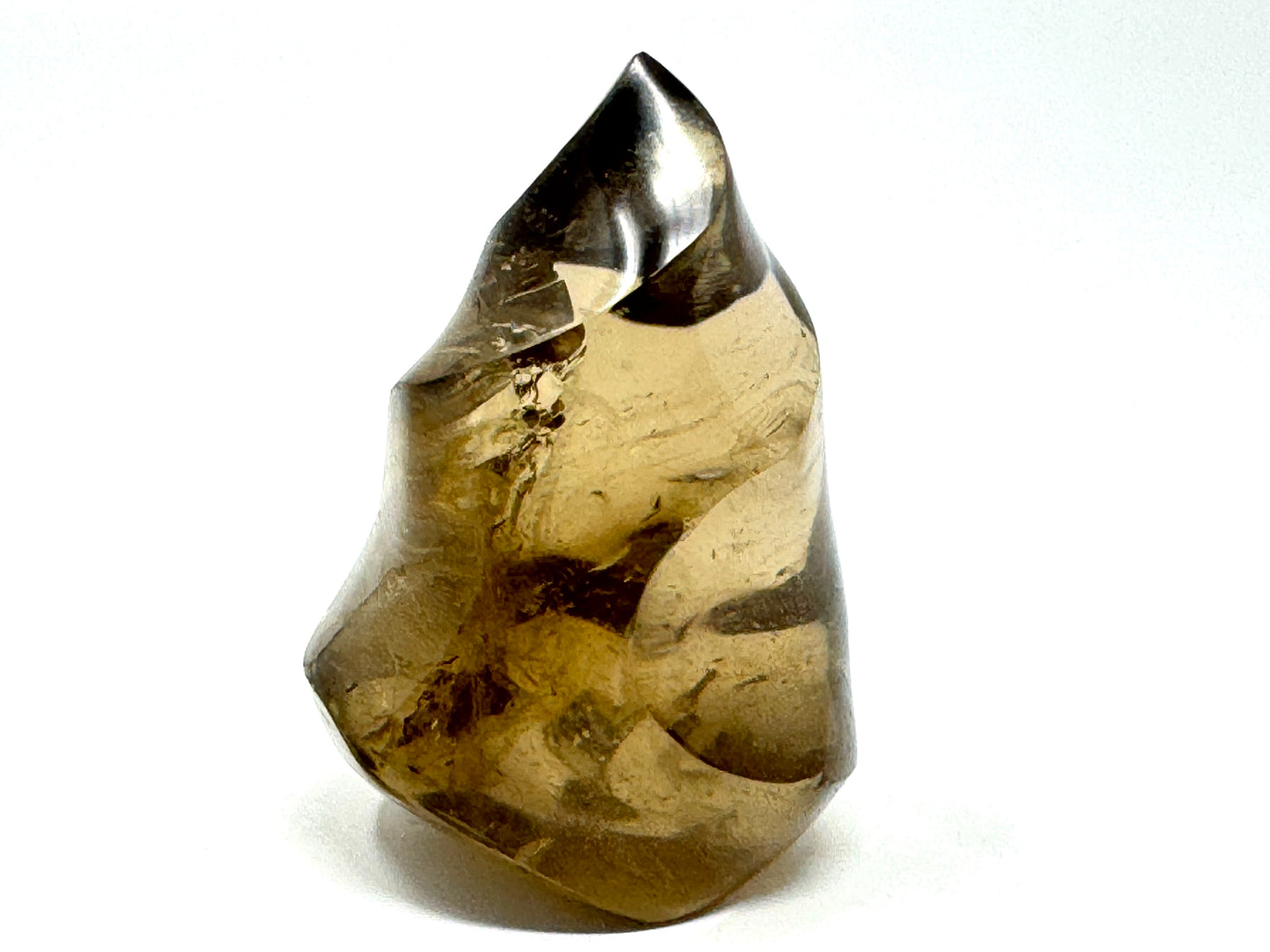 Smoky Quartz Crystal Flame Shape 7.8cm