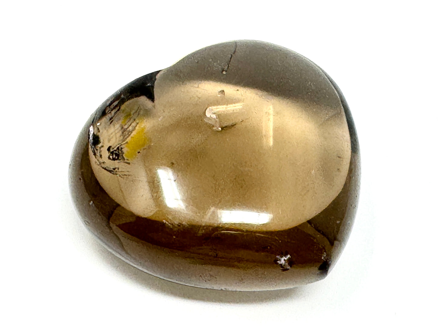 Smoky Quartz Crystal Heart 4.8cm