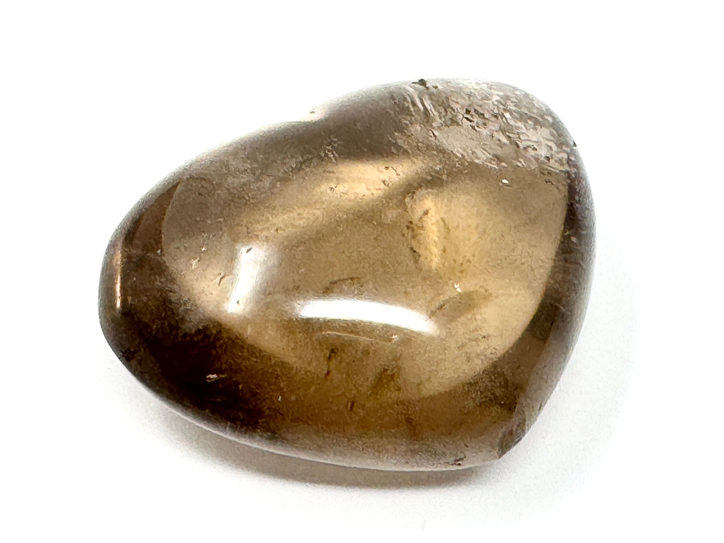 Smoky Quartz Crystal Heart 4.9cm