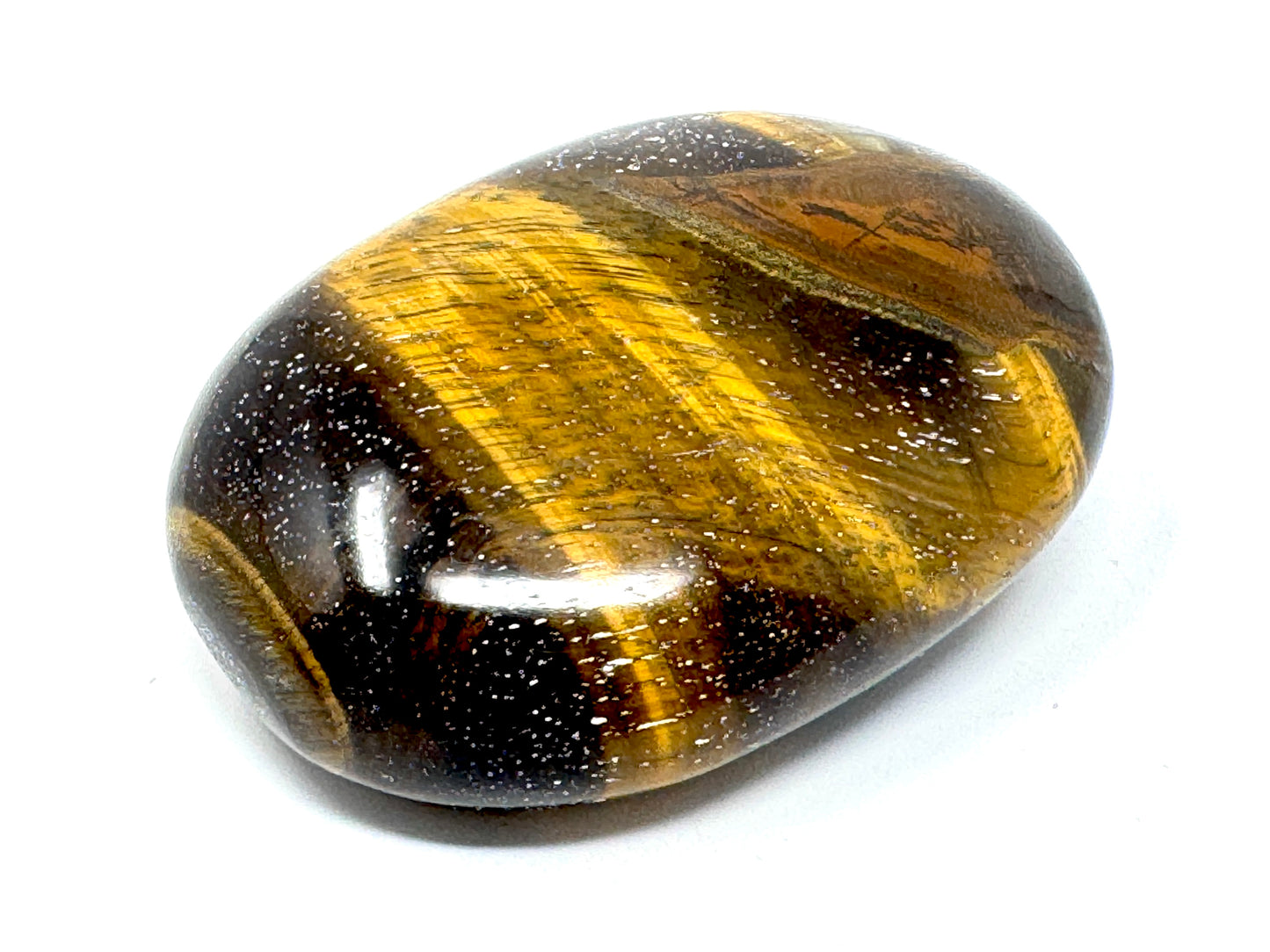 Tiger's Eye Crystal Pebble 6.3cm