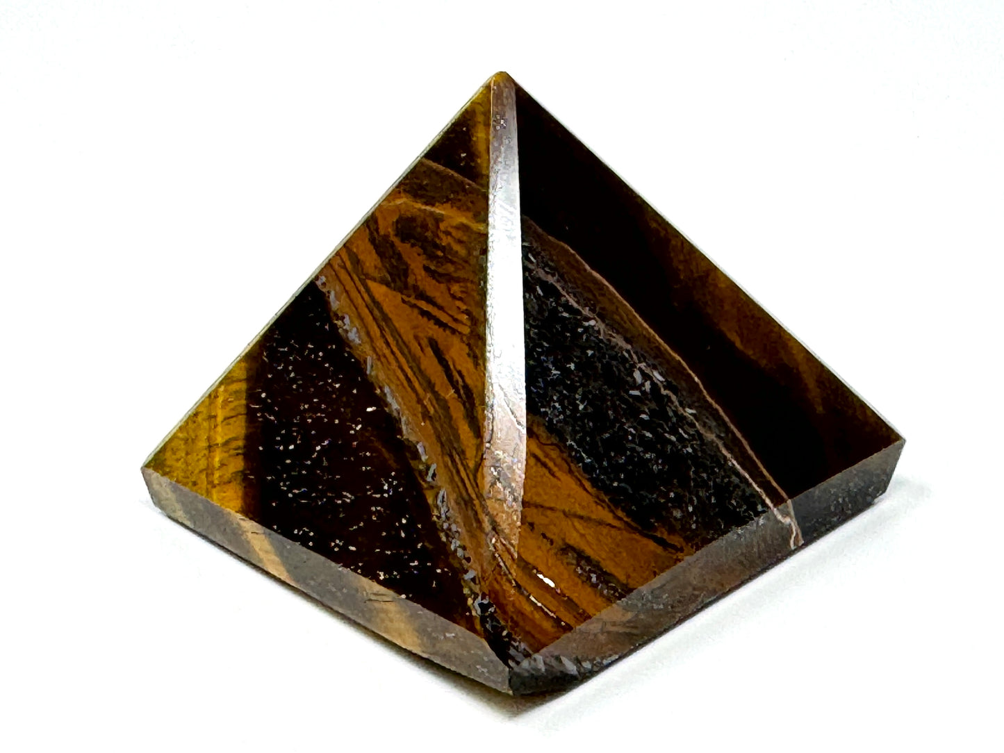 Tiger's Eye Crystal Pyramid 5.8cm