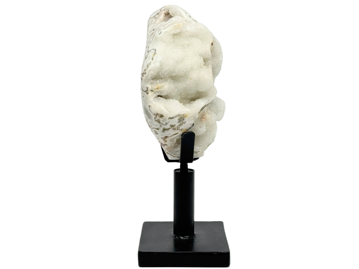 Large Mounted Druzy Moss Agate Freeform 37cm