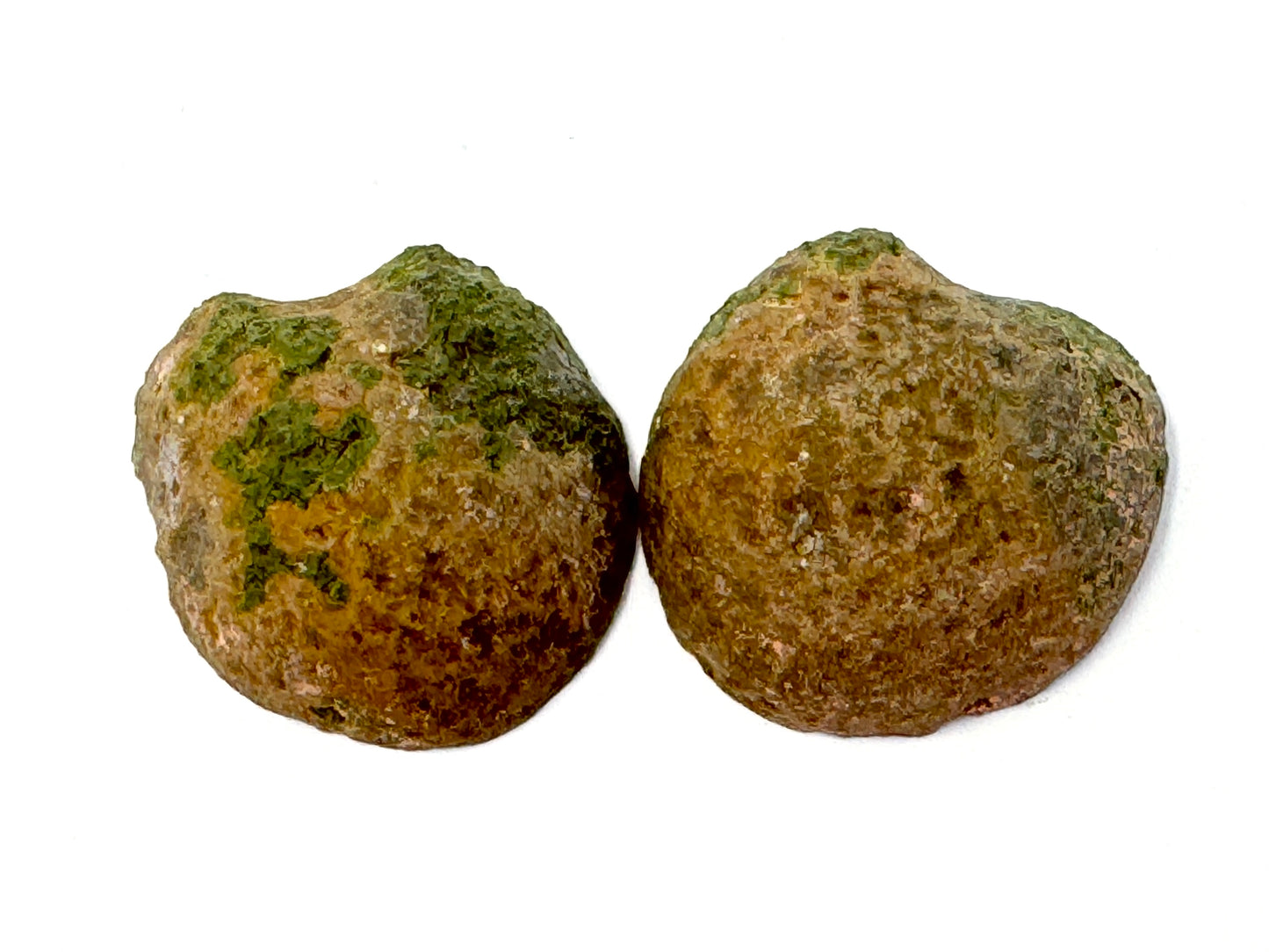 Natural Warring States Agate Geode Pair With Druzy Crystals 3.9cm