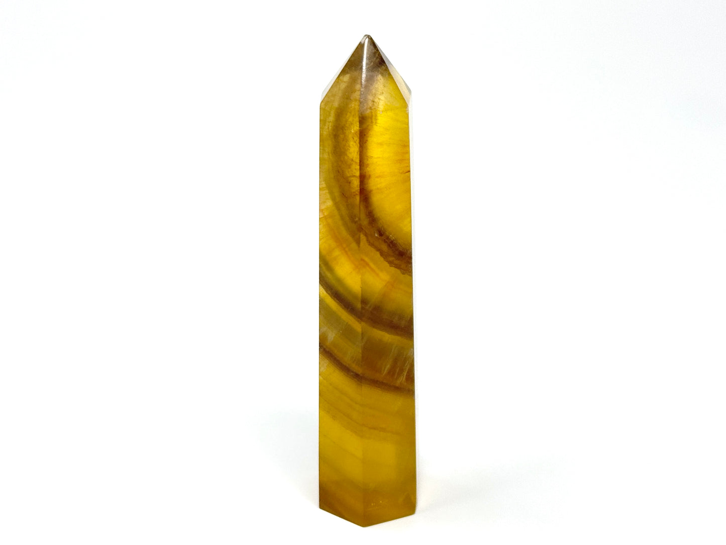 Yellow Fluorite Crystal Point 10.8cm