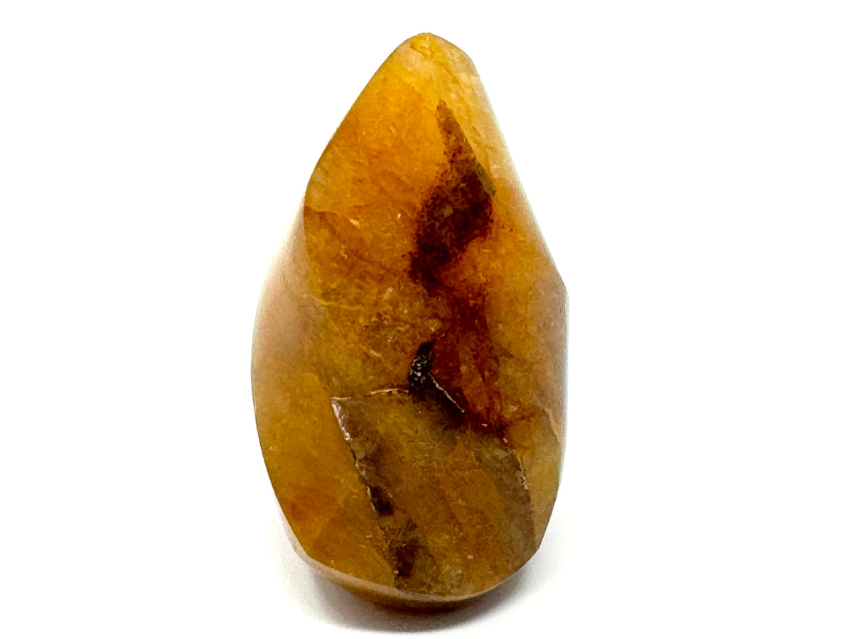Yellow Quartz Crystal Flame Shape 7cm