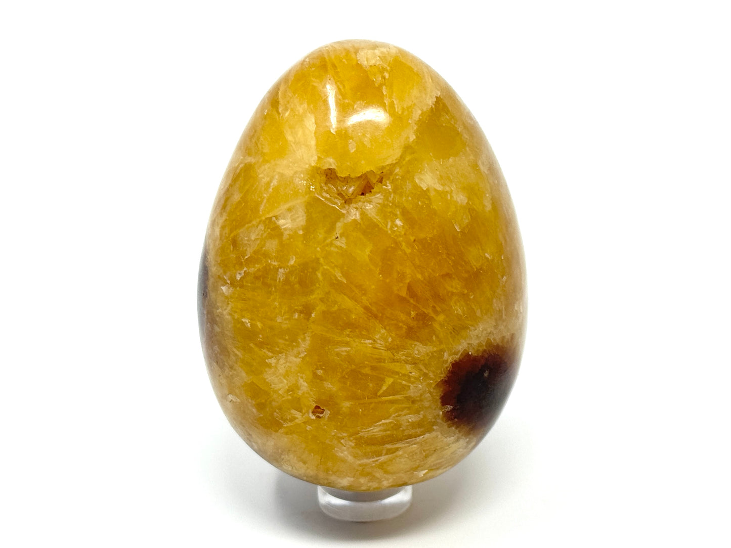 Yellow Septarian Crystal Egg 7.3cm
