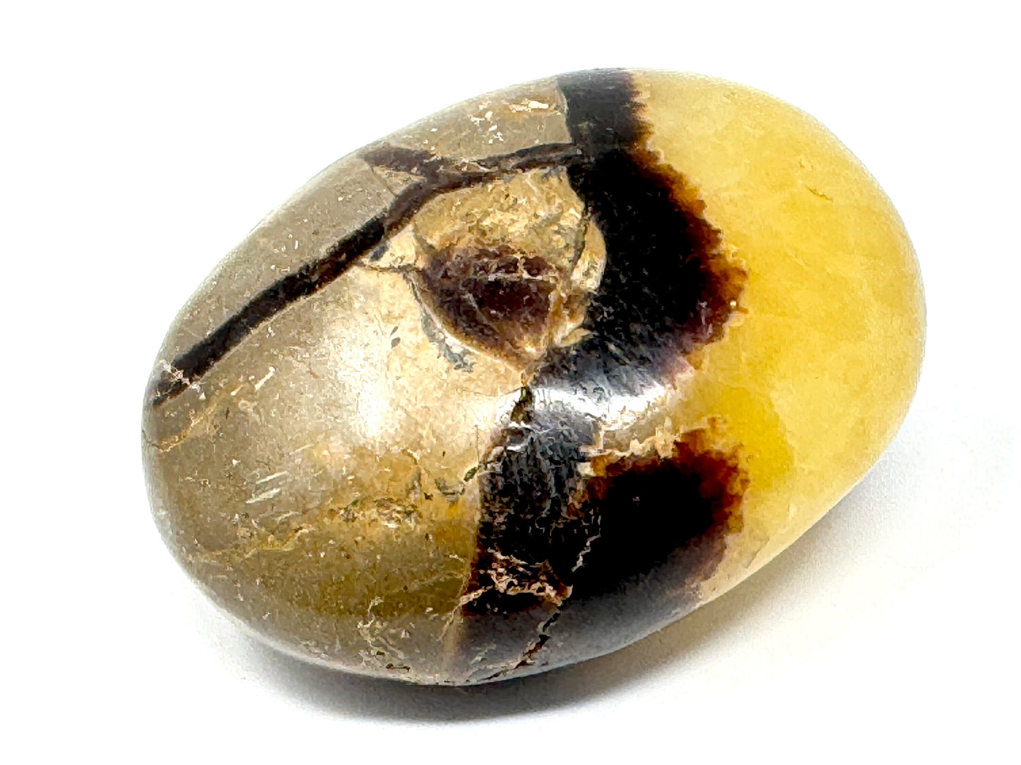 Yellow Septarian Crystal Pebble 5.6cm