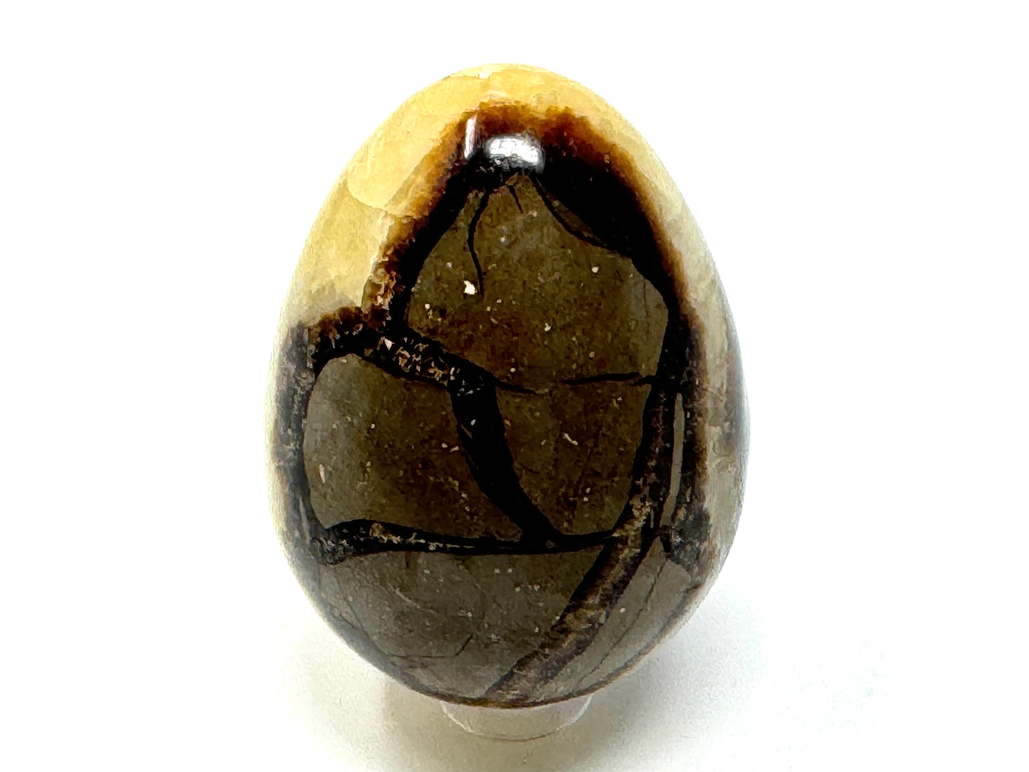 Yellow Septarian Crystal Egg 6.3cm