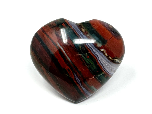 Zebra Jasper Crystal Heart 5.3cm