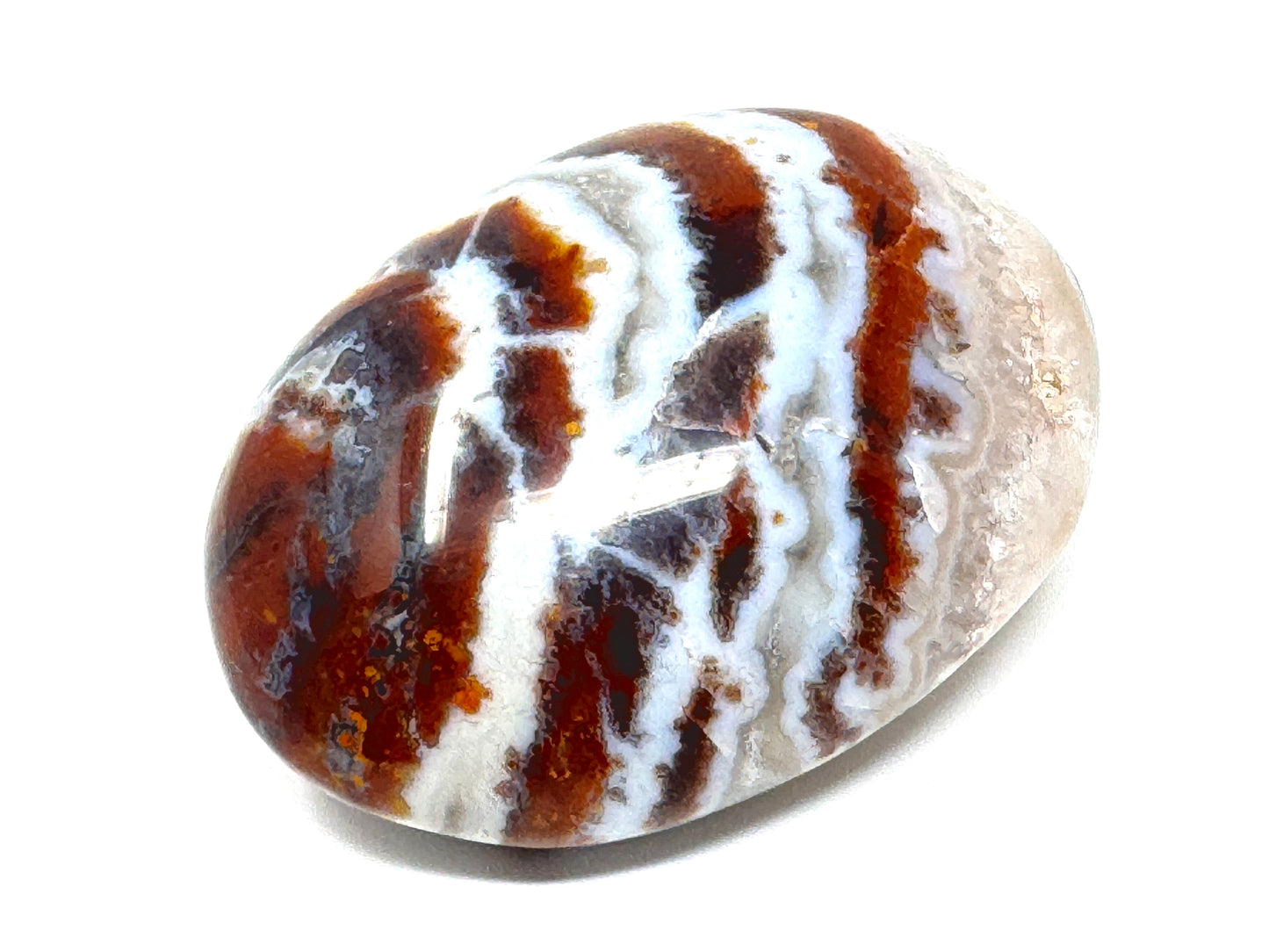 Zebra Jasper Crystal Pebble 5.6cm