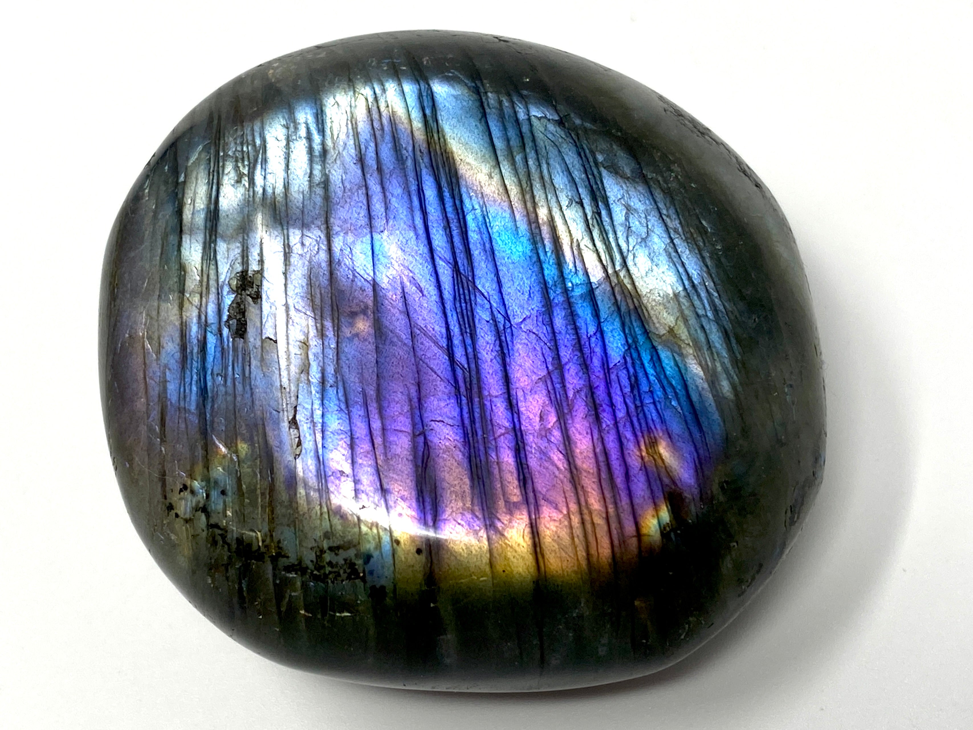 Labdanum Stone Flashy Labradorite Palm Stones | Labradorite Crystals For Sale ...