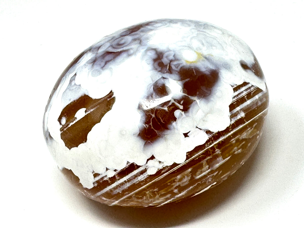 Orca Agate Crystal Pebble 6cm