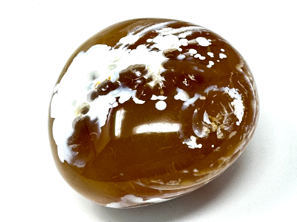 Orca Agate Crystal Pebble 6cm