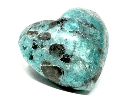Amazonite Crystal Heart 4.6cm