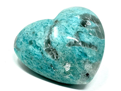 Amazonite Crystal Heart 4.7cm