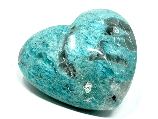 Amazonite Crystal Heart 4.7cm