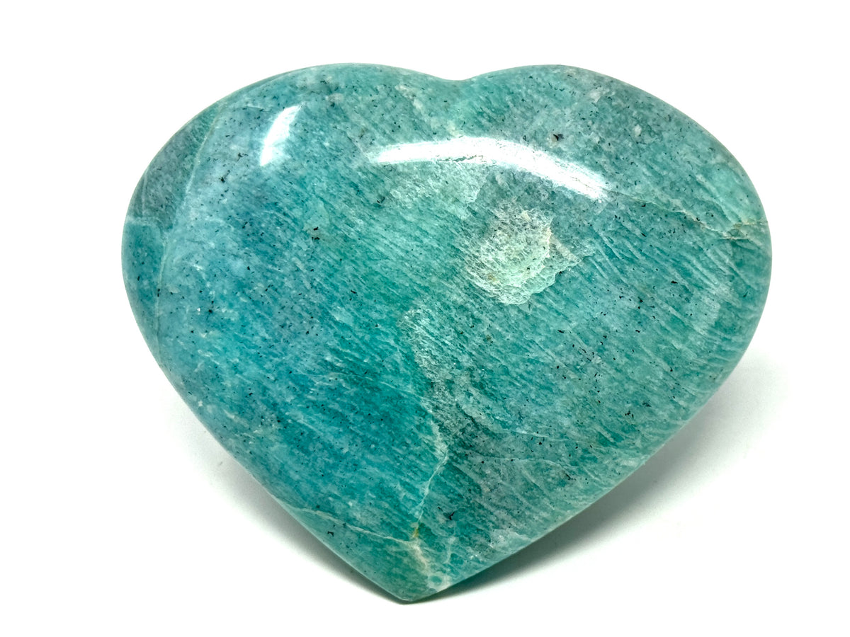 Large Amazonite Crystal Heart 8.9cm