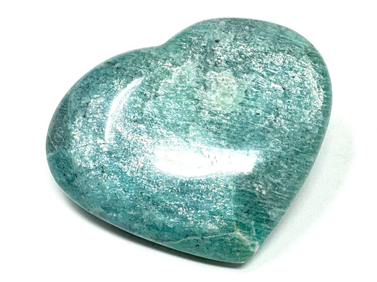 Large Amazonite Crystal Heart 8.9cm
