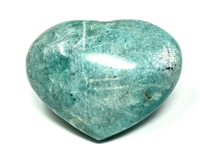 Large Amazonite Crystal Heart 7.5cm