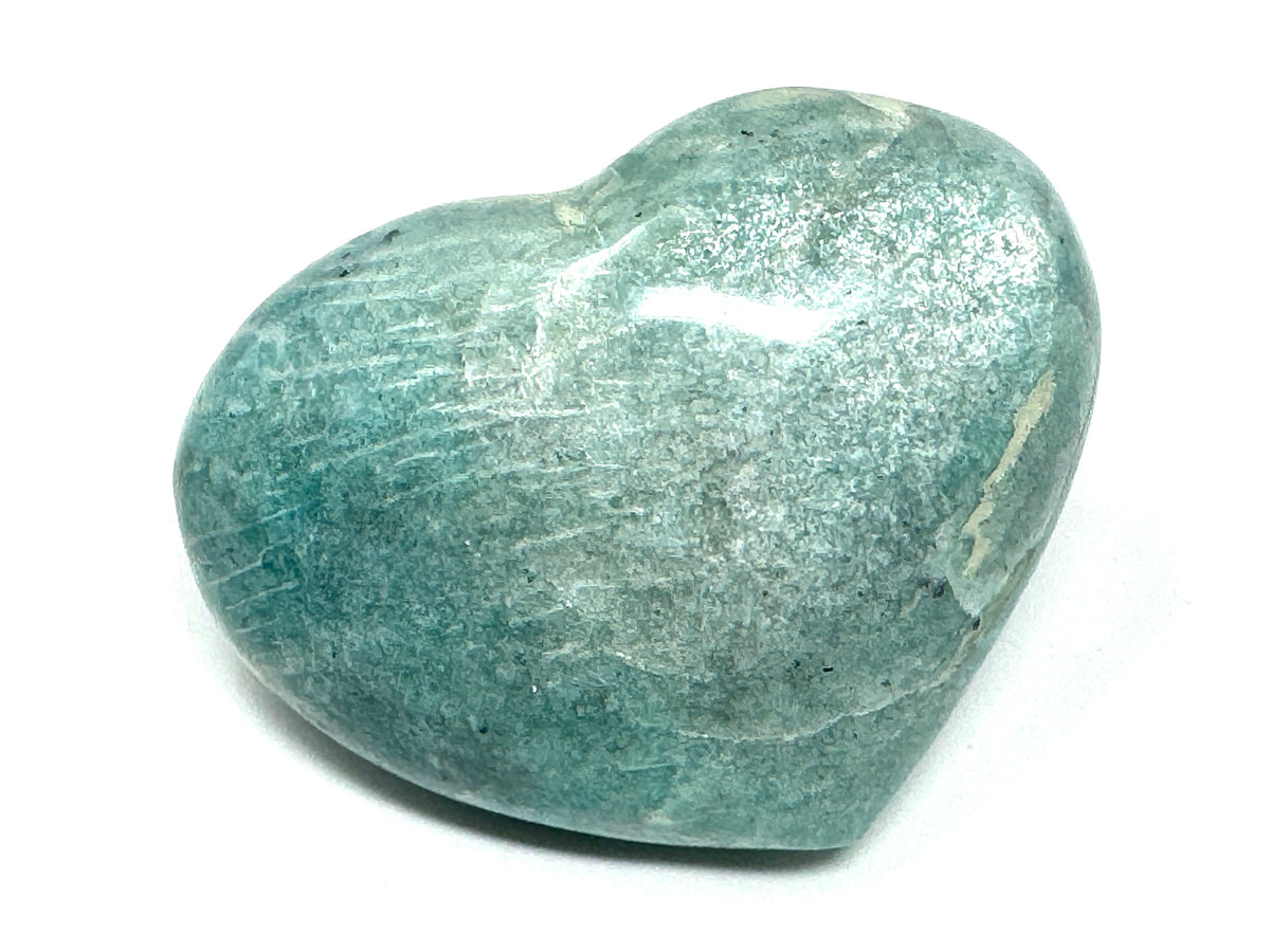 Large Amazonite Crystal Heart 7.5cm