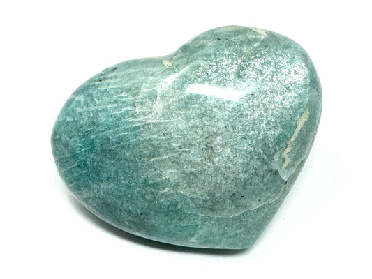 Large Amazonite Crystal Heart 7.5cm