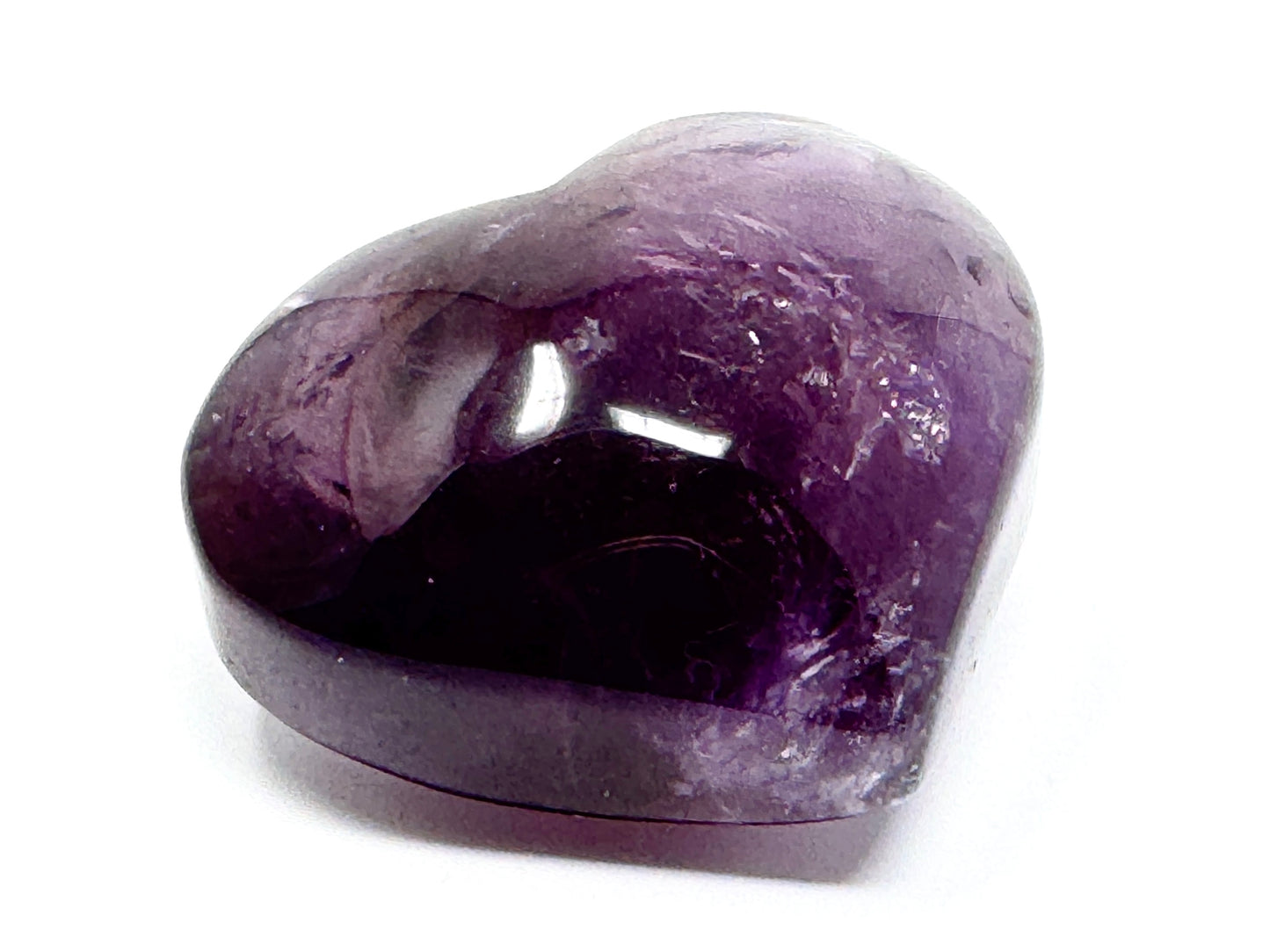 Amethyst Quartz Crystal Heart 4.2cm
