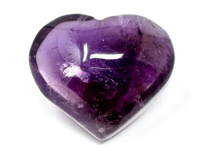 Amethyst Quartz Crystal Heart 4.3cm