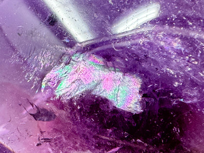 Amethyst Quartz Crystal Heart 4.3cm