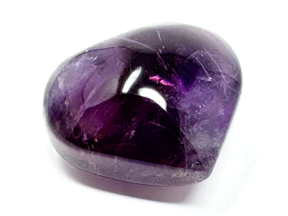 Amethyst Quartz Crystal Heart 4.3cm