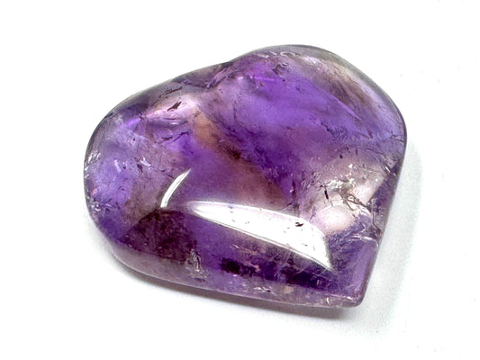 Amethyst Quartz Crystal Heart 4.3cm