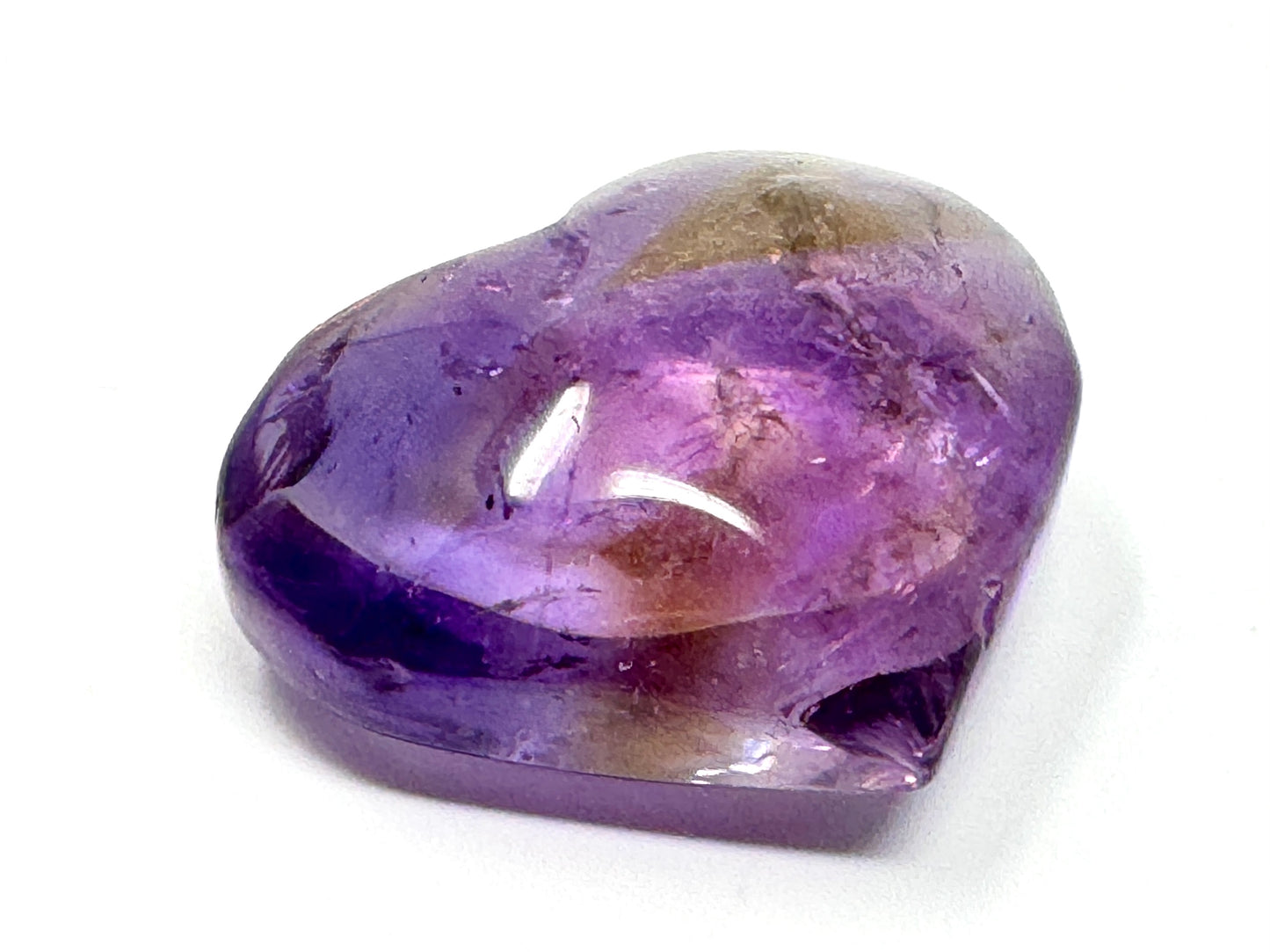 Ametrine Quartz Crystal Heart 4.3cm