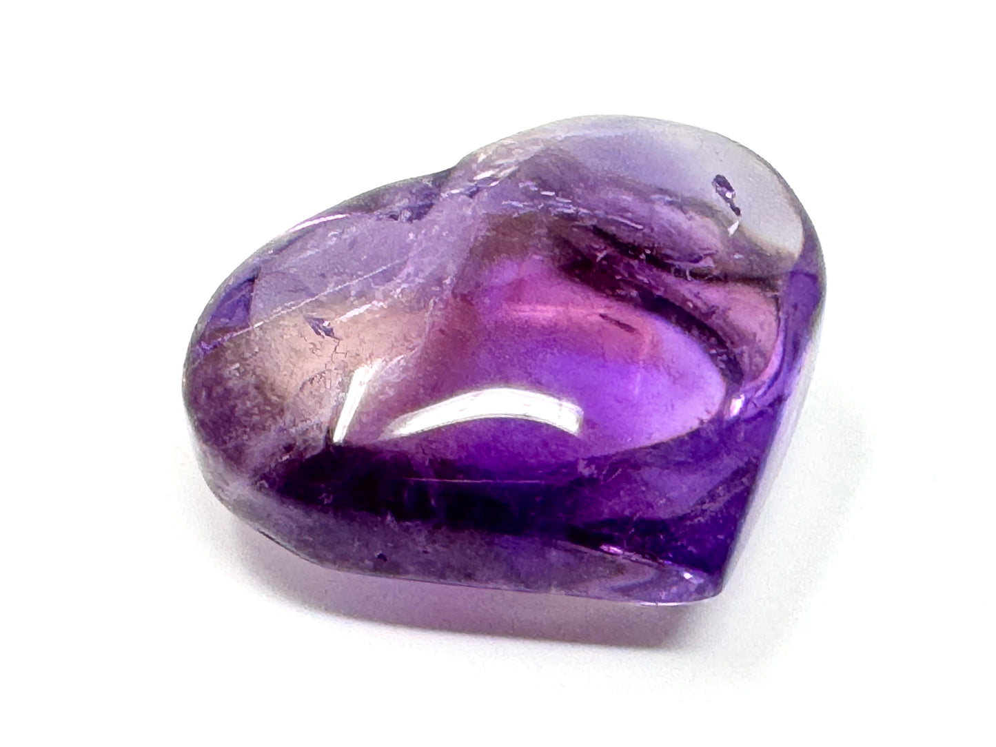 Ametrine Quartz Crystal Heart 4.3cm