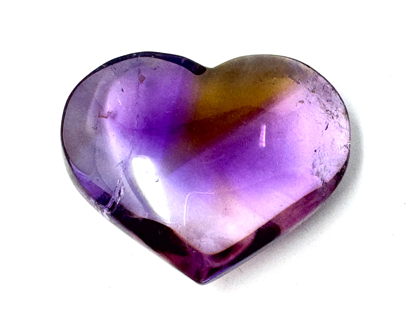 Ametrine Quartz Crystal Heart 4cm