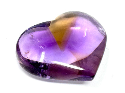 Ametrine Quartz Crystal Heart 4cm
