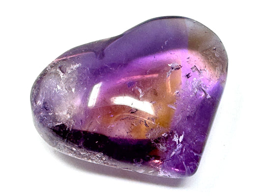 Ametrine Quartz Crystal Heart 3.6cm