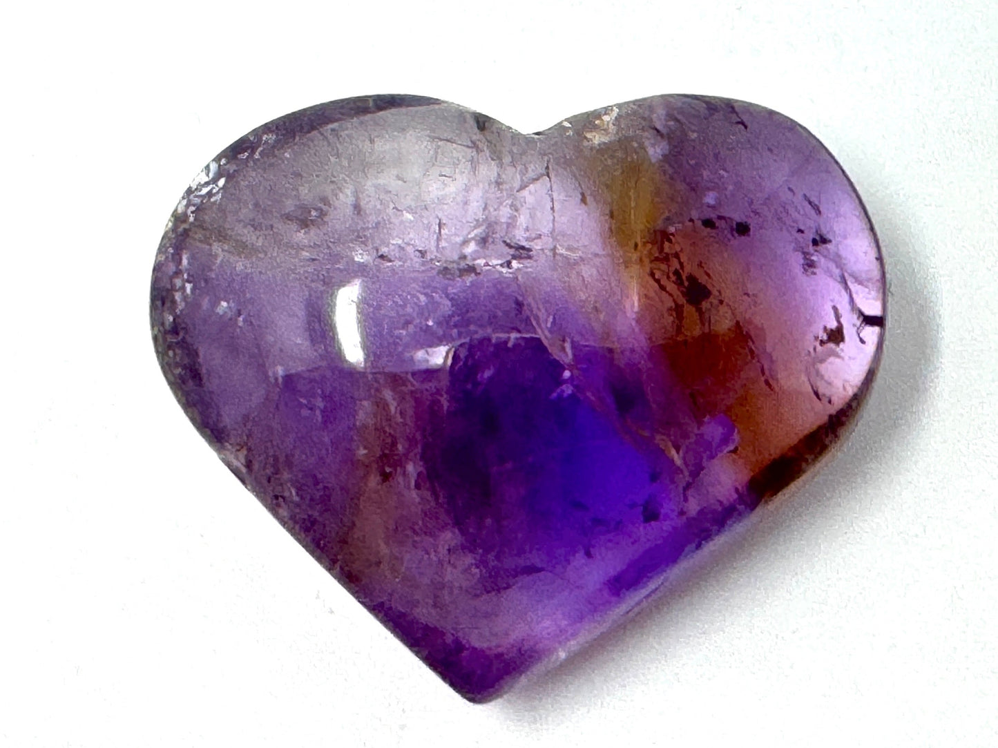 Ametrine Quartz Crystal Heart 4.2cm