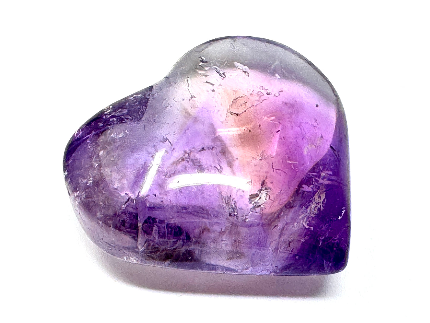 Ametrine Quartz Crystal Heart 3.2cm