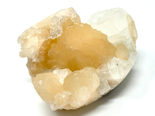 Natural Zeolite Crystal With Stilbite And Apophyllite 10.5cm