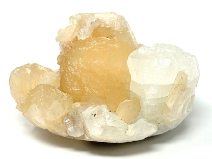 Natural Zeolite Crystal With Stilbite And Apophyllite 10.5cm