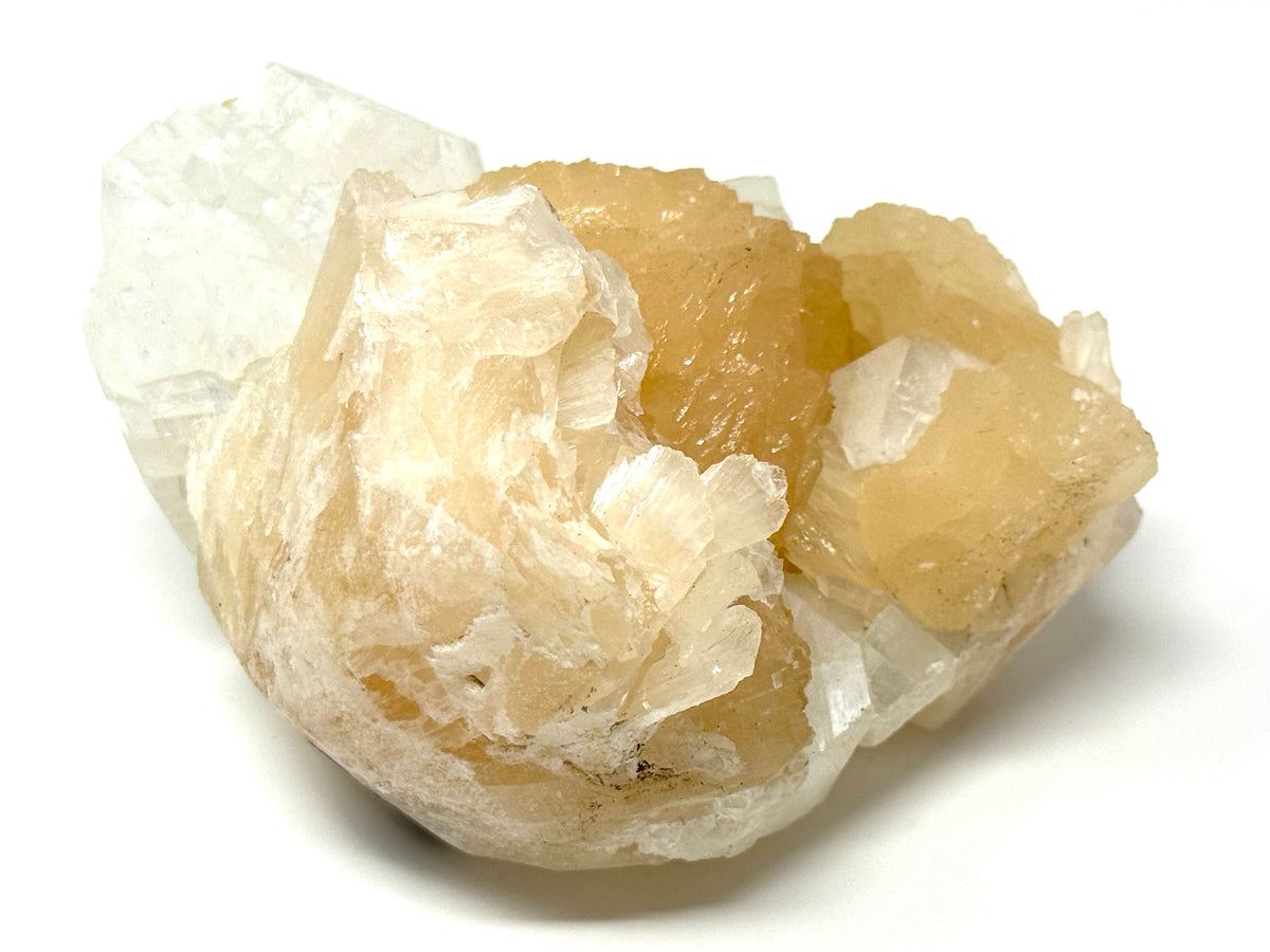Natural Zeolite Crystal With Stilbite And Apophyllite 10.5cm